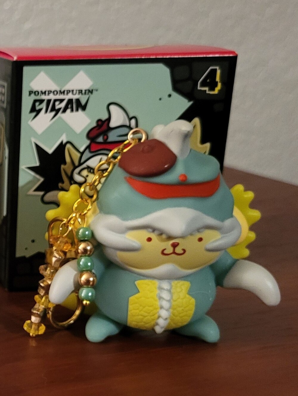Pompompurin X Gigan Homemade Keychain McDonald's Hello Kitty X Godzilla Promo